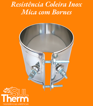 resistência coleira mica com bornes
